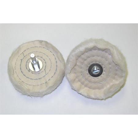 Hti 3" Diameter Wire Cotton Polishing Wheel 7606
